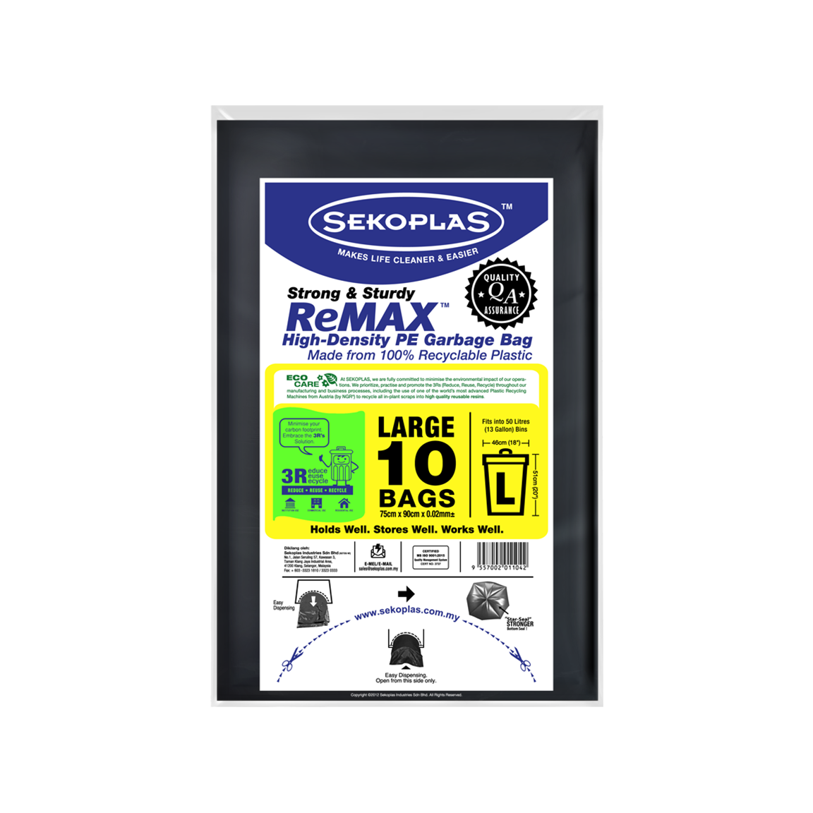 ReMAX™ HDPE Garbage Bags (Large)