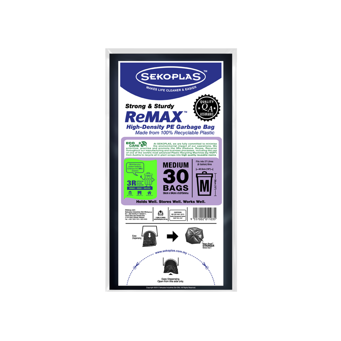 ReMAX™ HDPE Garbage Bags (Medium)
