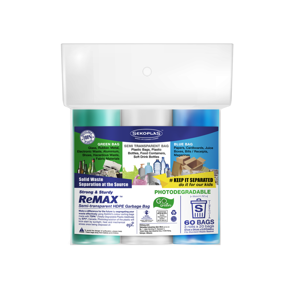 ReMAX™ 3-in-1 Roll Garbage Bags (Small)