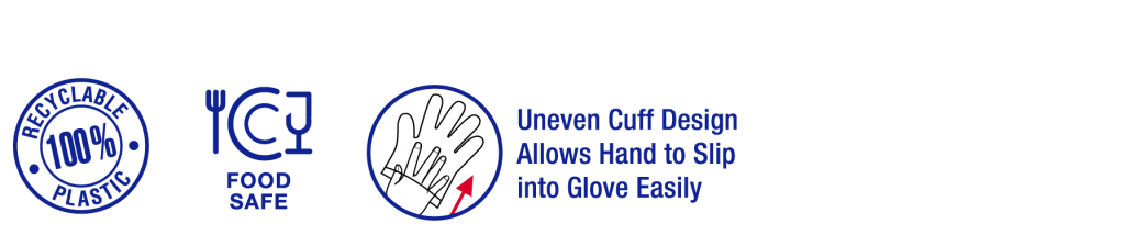 Disposable HDPE Gloves with Hanging Holes