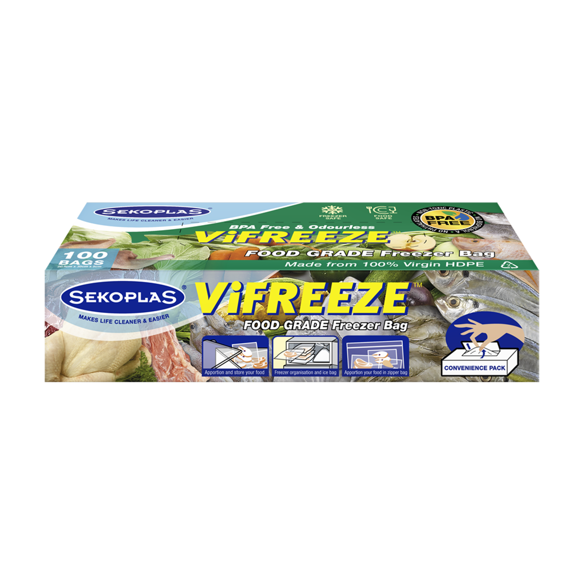 ViFREEZE™ HDPE Food Grade Freezer Bag