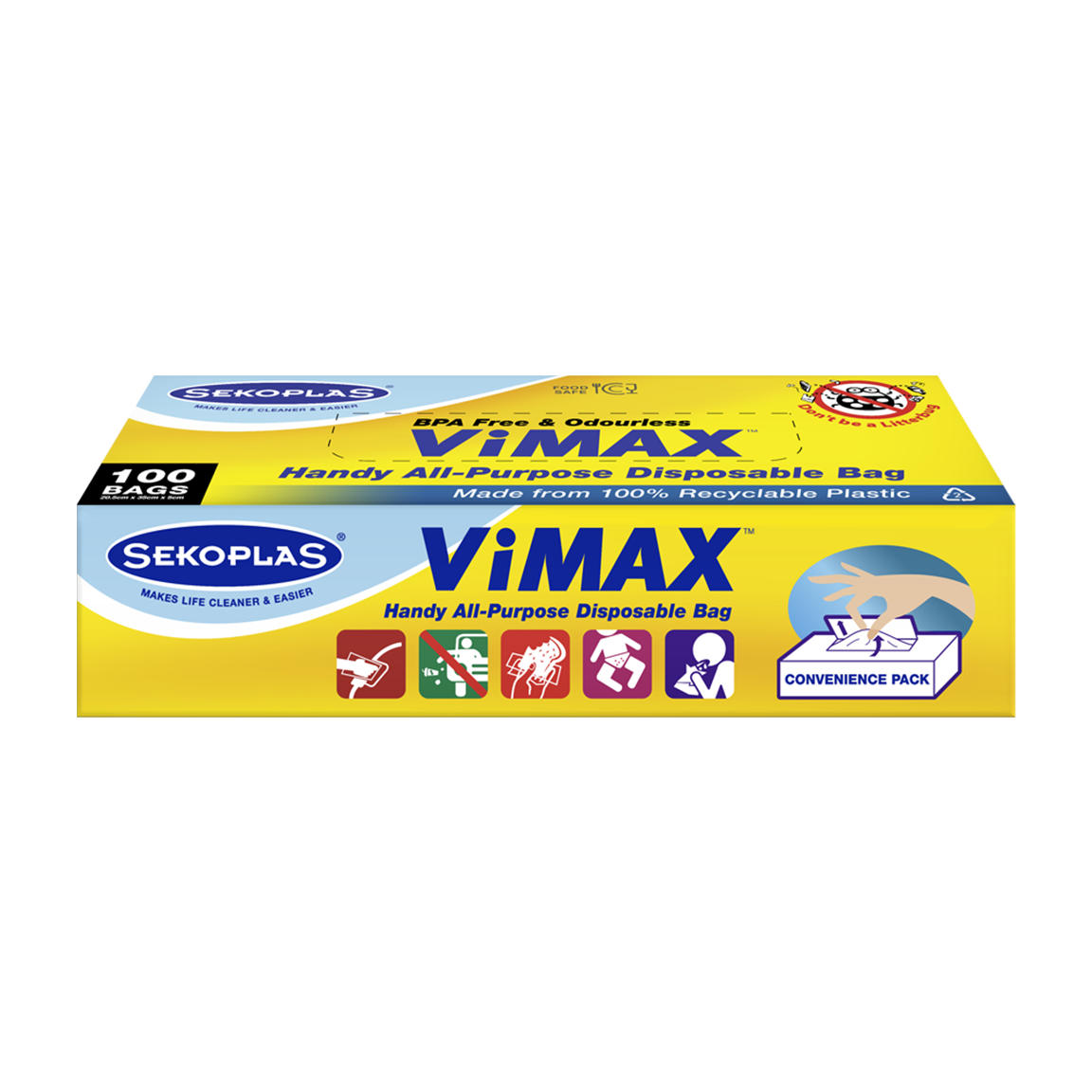 ViMAX™ HDPE All-Purpose Disposable Bag